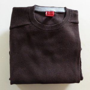 LEVIS BRAND MENS BROWN CREWNECK LONG SLEEVE SWEATER (LARGE) NEW WITHOUT TAGS